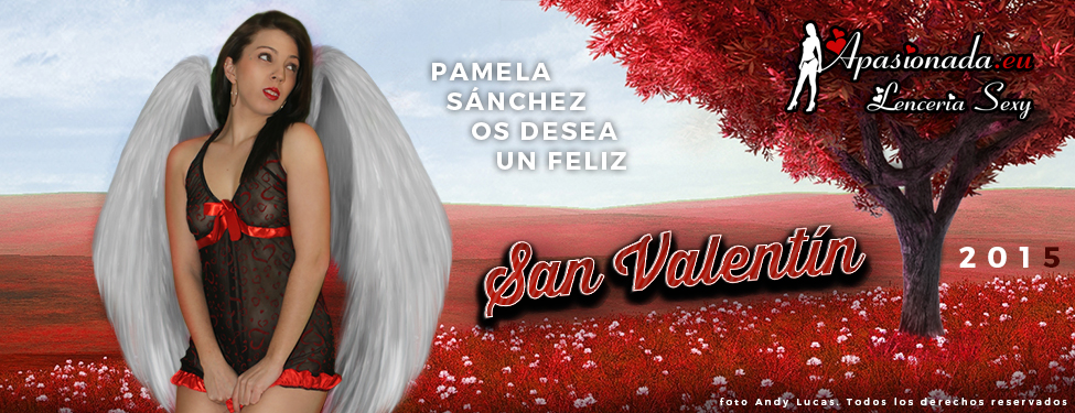 Pamela Sánchez, dulce y femenina nos desea un Feliz San Valentín