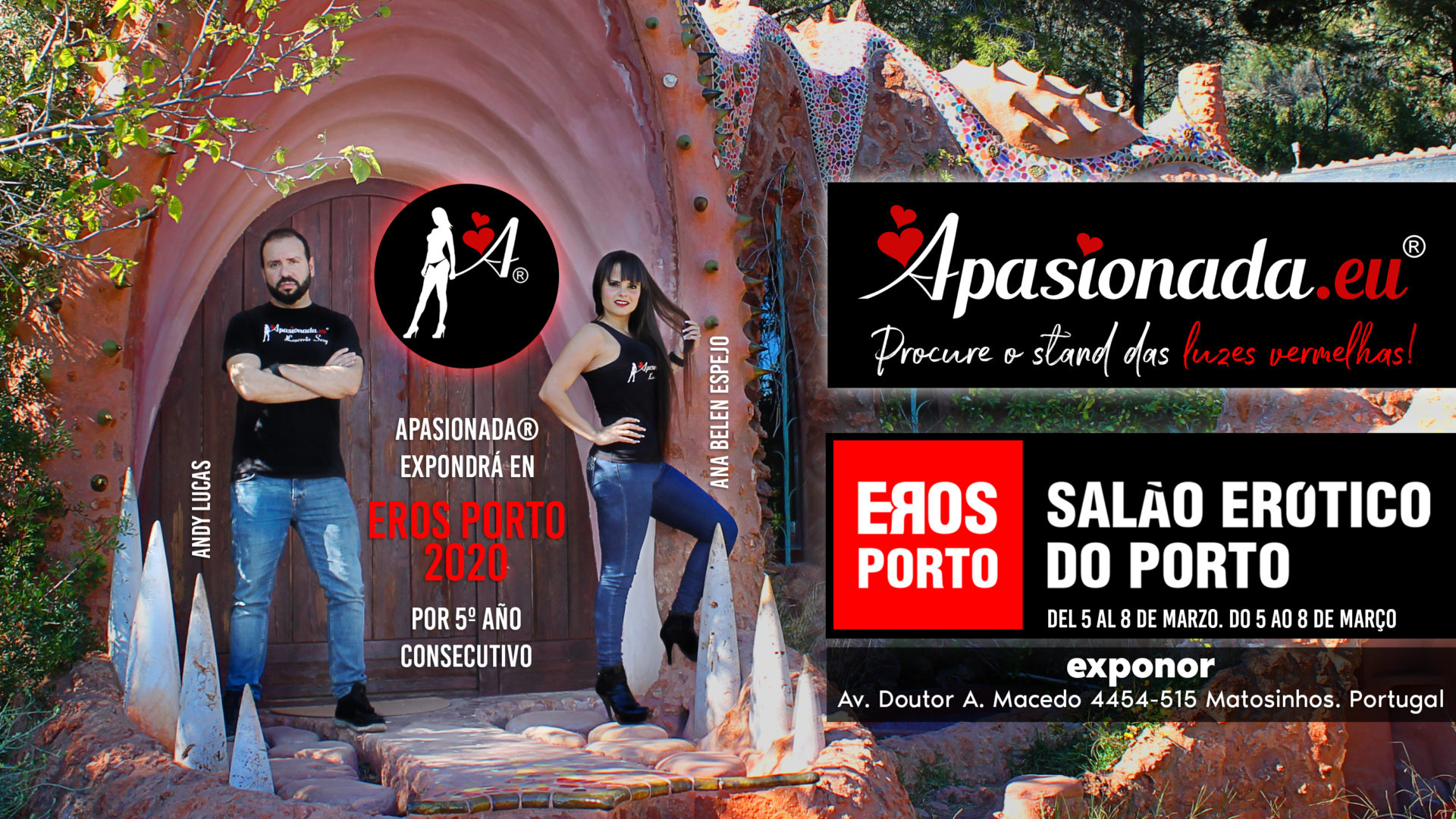 Apasionada expondrá en Eros Porto 2020